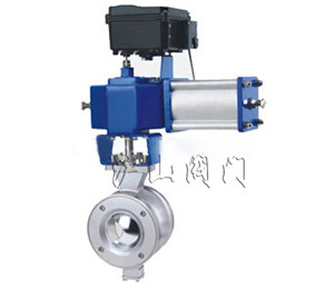 气动V型调节球阀