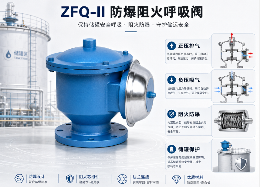 ZFQ-II防爆阻火呼吸阀